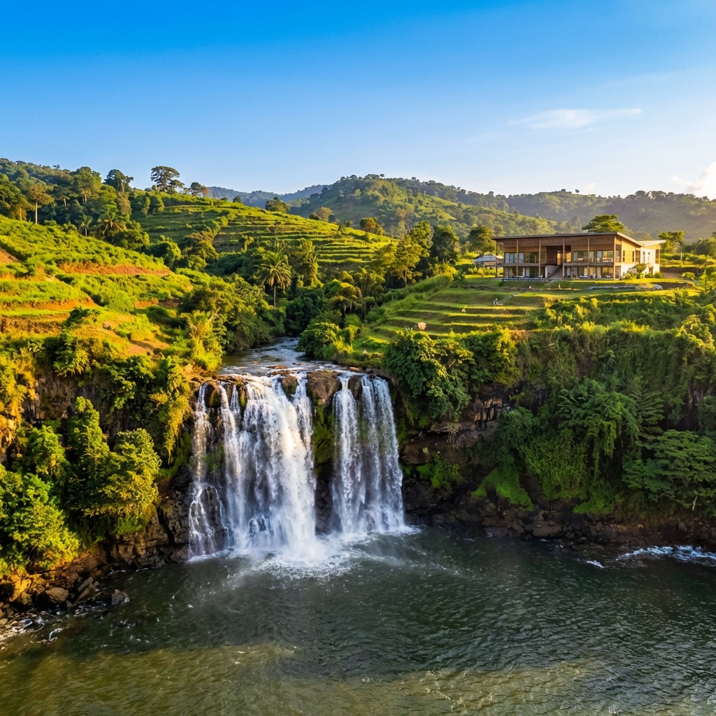 Paysage magnifique du Cameroun